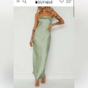 Beginning Boutique Strapless maxi dress